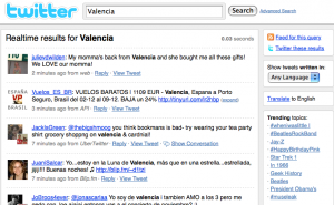 Valencia Twitter Search