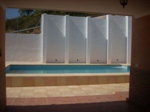 House For Sale In Spain. The Wall Is Now In The Pool