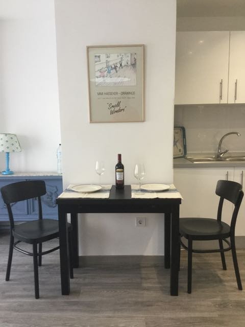 Dining area at the 105000 Euro property near the beach