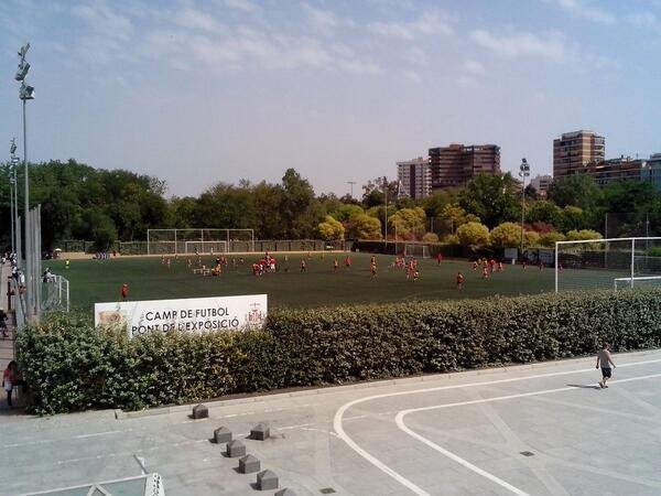 One Of The Many Football Pitches in The River Turia