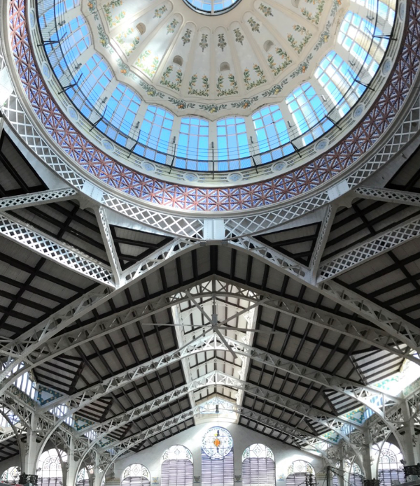 Valencia's Central market Dome and Ceiling