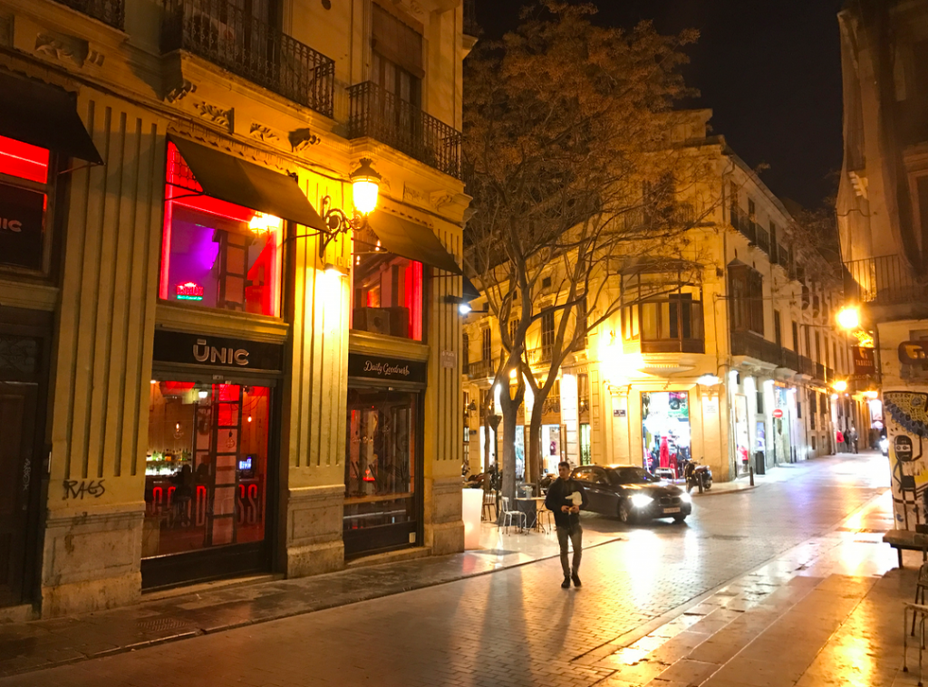 The Corner of Caballeros and Quart, the Plaza Tossal in Valencia's Carmen District