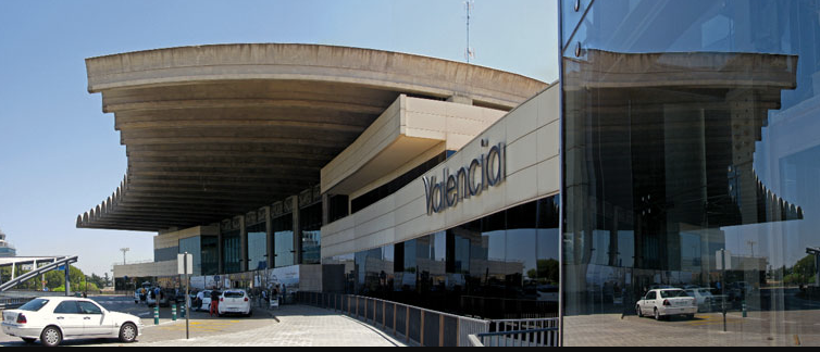 Valencia Airport Where you can get the metro straight into the city centre or a car will take you there in just over 5 mins