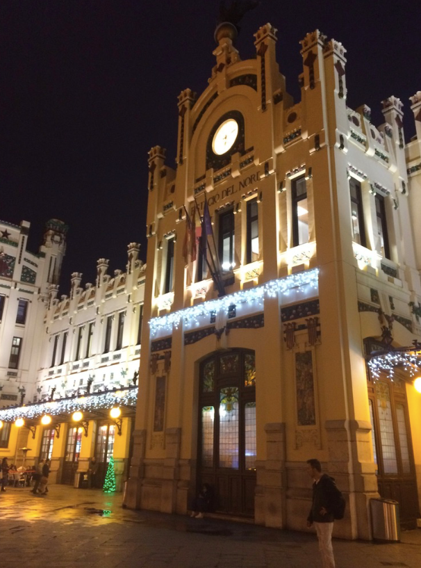 The Main Station Facade at Valencia's Estacion del Norte