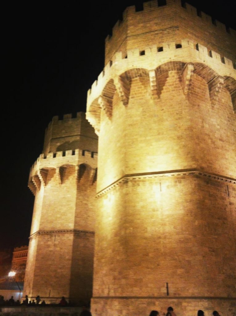 Serranos Towers. The gate to the city when the river was navigable up to the old city