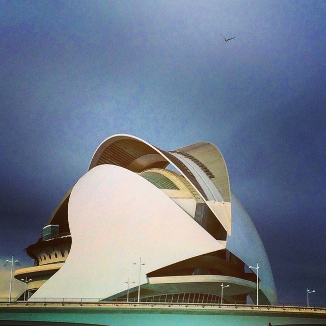 The Opera House at the City of Arts and Sciences in Valencia, right next to Monteolivete
