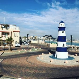 Lighthouse on the marina Denia