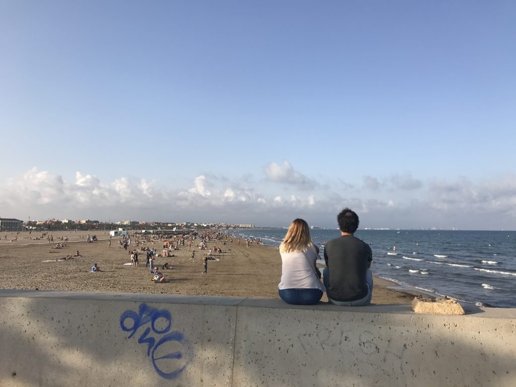 Valencia Beach in October
