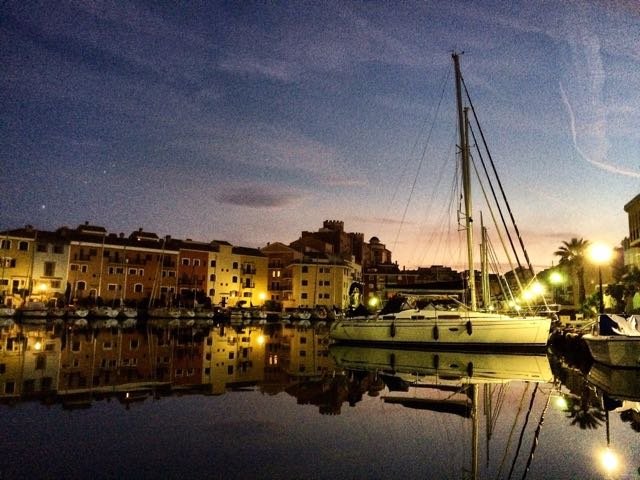 Port Saplaya Marina in Alboraya by Night