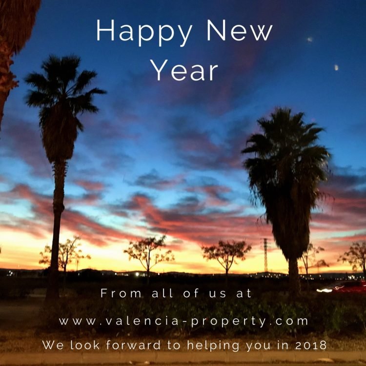 Happy New Year From Valencia Property and Welcome to 2018