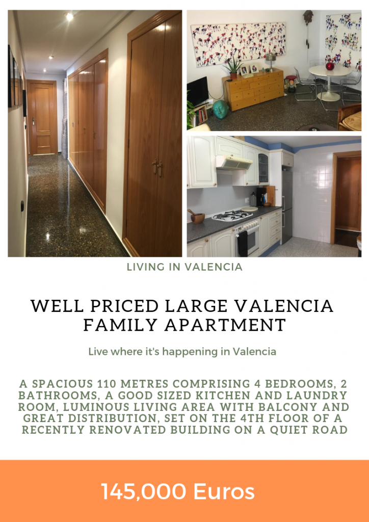 145k Family Apartment in Valencia