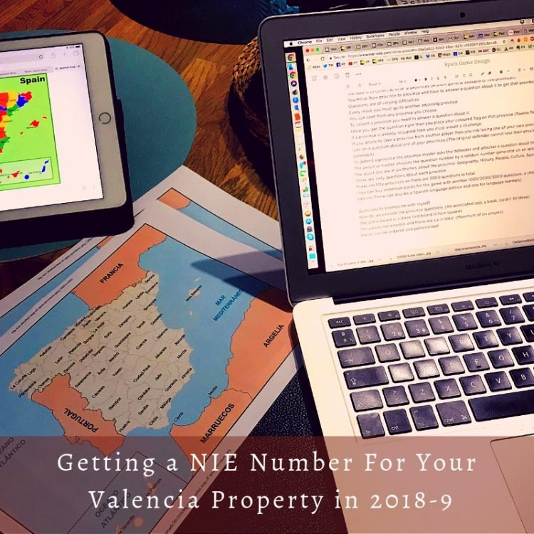 Getting a NIE Number in Valencia in 2018-9