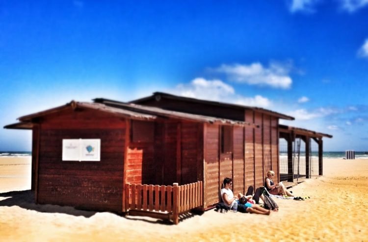 Chilling at one of Valencia's Beaches. 