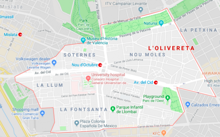 L'Olivereta, Valencia. 