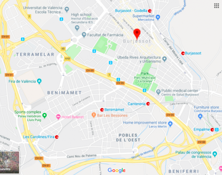 Burjassot on the edge of Valencia