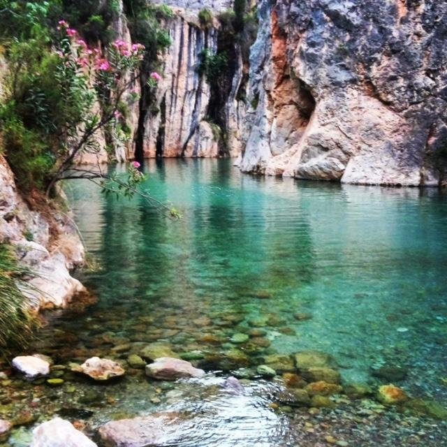 Monteanejos is a great place for swimming and you can even do it all year round