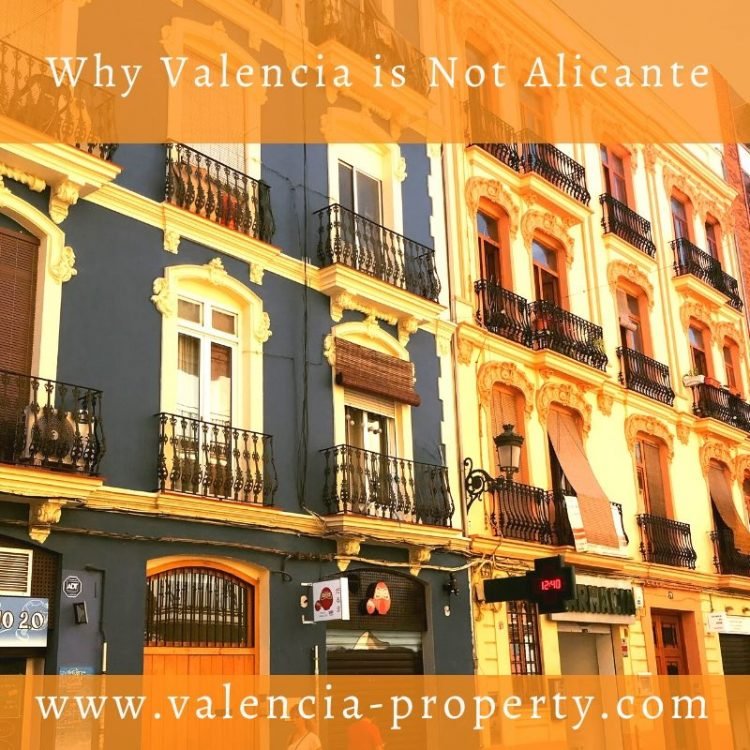 Why Valencia is Not Alicante