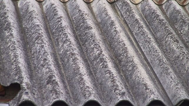 An asbestos roof. You still see these all over Spain