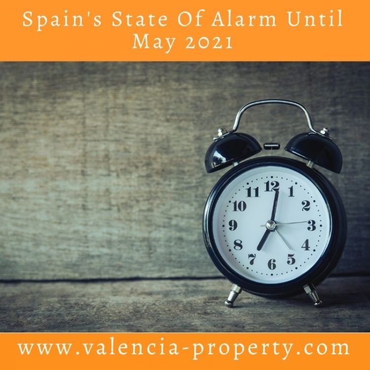 Spain's state of alarm until May 2021