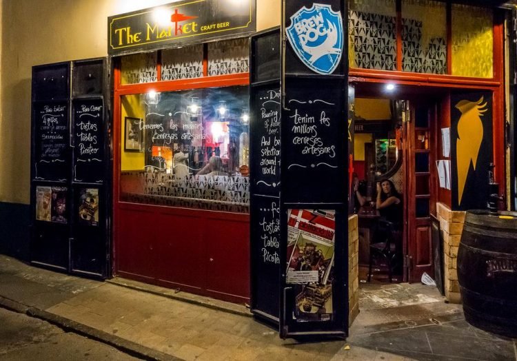 the market bar in Valencia